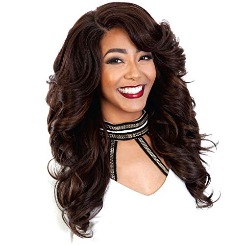 SISTER WIG Synthetic Hair Wig Diva Collection Pre Tweezed Part Diva H Sista (SOM RT BURG)