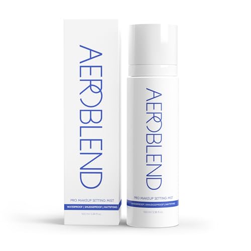 AEROBLEND Pro Makeup Setting Mist ? Long-Lasting Matte Finish Setting Spray, Smudge-Proof & Waterproof for All-Day Hold