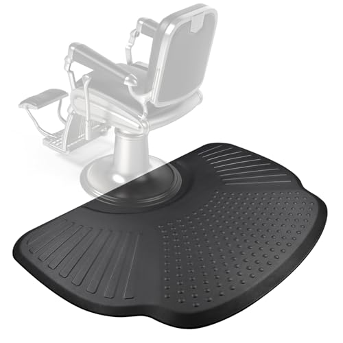 Lanstics 3.3ft. x 5ft. Salon Floor Mat, Anti Fatigue Barber Shop Chair Mat for Hair Stylist Barber Station Mat Beauty Floor Mats for Barber Chair Office Comfort Floor Mat for Salon & Barber