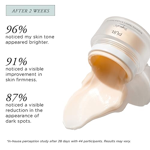 P?R MINERALS Tropical C Brightening Vitamin C & Peptide Moisturizer, Vitamin C, Peptide, Hyaluronic Acid, 1.76 oz