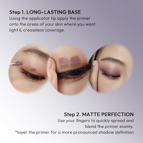 JAVIN DE SEOUL Wink Eye Primer | Long-Lasting Crease-Free Eye Makeup, Smooths & Preps Eyelid Base, Vibrant Colors, All-Day Wear - 5.5g (05 Pale Rose)