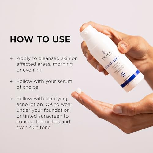 IMAGE Skincare, CLEAR CELL Clarifying Acne Lotion Treatment, with Benzoyl Peroxide, Treats and Prevents Acne Blemishes, 1.7 oz