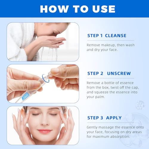 Hyaluronic Acid Serum for Face, Hyaluronic Acid, Enriched with 3% Hyaluronic Acid, Provides Long-Lasting Hydration and Enhances Skin's Elasticity and Firmness - 30 Sticks