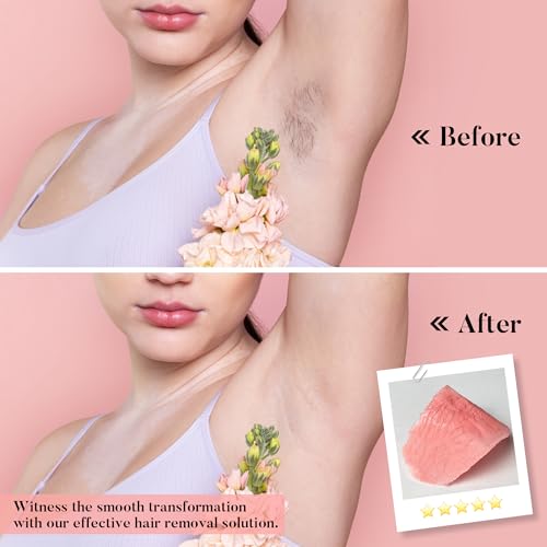 PURECLEAN Hard Wax Beads, 300g Pink Rose Hair Removal Wax Beans for Sensitive Skin, Multi-Use for Face, Bikini, Eyebrows, Underarms, Leg, Full Body - Suitable for All Wax Warmers (Pack of 3)