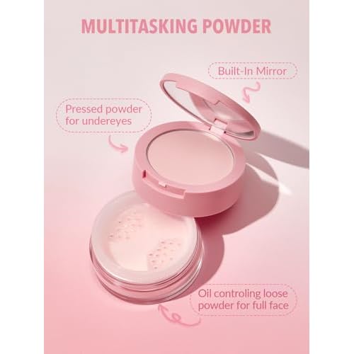 SHEGLAM Insta-Ready Face Powder Loose Under Eye Setting Powder-Bubblegum