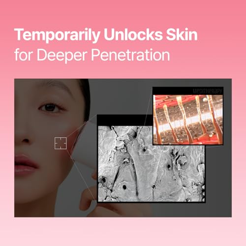 MEDITHERAPY Tranexamic Acid Skin Booster Cream 3.4 Fl Oz - 5% Niacinamide & 3% TXA Korean Face Moisturizer - Gentle Facial Serum Cream with Facial Device for Glass Skin - Radiant Complexion