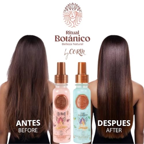 Hair Perfume - DUO Protector Termico para Cabello, Desenredante y Control Frizz Con Feromonas, Protecci?n Solar - Ritual Seducci?n y Ritual Tentaci?n Floral y Frutal 120ML - Leave in Conditioner Spray