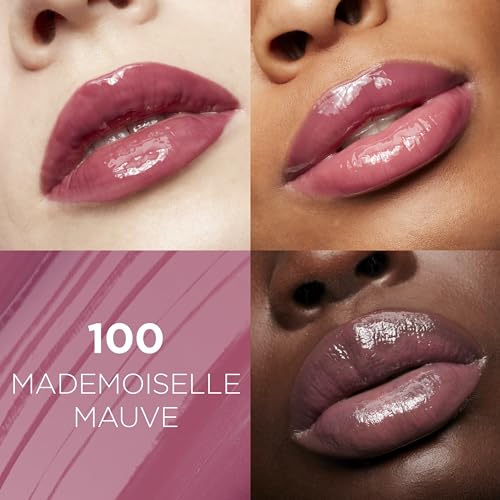 L'Oreal Paris Glow Paradise Hydrating Tinted Lip Balm-in-Gloss with Pomegranate Extract & Hyaluronic Acid, Ultra-Gentle, Non-Sticky Formula, Mademoiselle Mauve, 0.23 fl oz