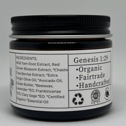 Faith and Grace Organics Organic Enriched Wild Yam Cream, All Natural Made in the USA