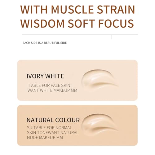 O'CHEAL CC Cream with SPF 50+, Hydrating Color Correcting Cream Full Coverage Lightweight Powder Foundation, Waterproof Long Lasting Pre-makeup Primer Facial Concealer Refine Skin Texture (Natural)