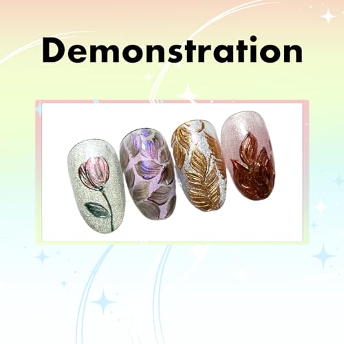 Nail Gel polish sculpture gel 5g black in colour clear stroke non wipe chrome applicable DIY at home embossed painting gel Nail solons mini 3D designs (Black, 5g)