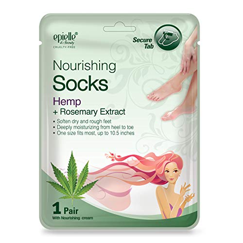 Epielle Relaxing & Nourishing Hand & Foot Masks for Dry, Overworked Skin, Self Care Gifts for Women, Spa Kit, Stocking Stuffers, Thanksgiving Essentials, 6 Moisturizing Gloves & 6 Moisturizing Socks