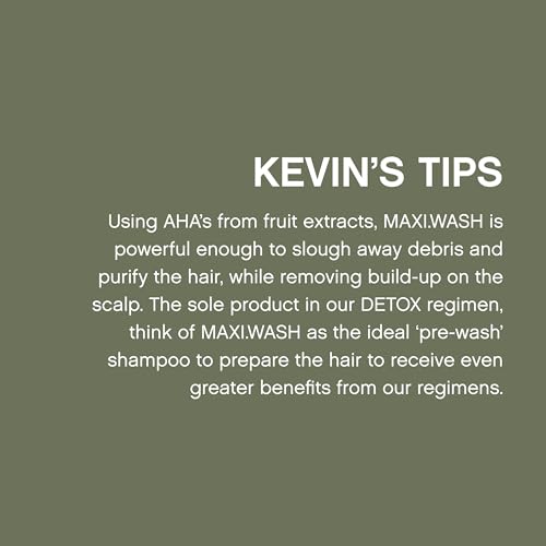 KEVIN.MURPHY MAXI.WASH - Detox Shampoo - Removes Buildup & Minerals - Colour-Safe-Scalp-Friendly - Sulphate & Paraben Free - 1000 mL / 33.8 fl oz