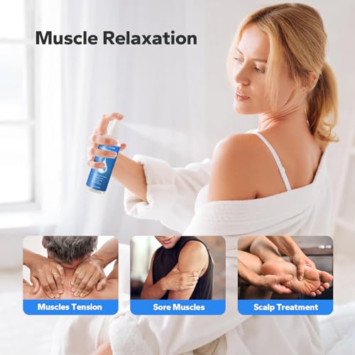 Pure Magnesium Oil Spray (4 Fl Oz), Magnesium Oil for Feet, Natural Ingredient in Glass Bottle, Fast-Absorbing Mist for Feet & Skin