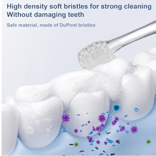 Baby Toothbrush Heads Compatible with Papablic BabyHandy/Toddler Sonic Electric Toothbrushes, Compatible with Brush-Baby BabySonic/Seago SG902/SG602, 5 Pack (18-36 Month)