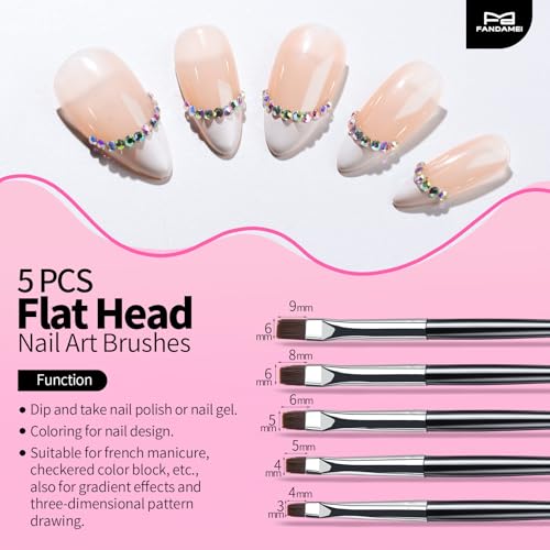 FANDAMEI Nail Art Brushes, Nail Brush Set With Nail Stand, Nail Holder For Painting Nails, Nail Art Tools, Nail Design Tools, 11PCS Nail Brushes For Nail Art, 5PCS Nail Dotting Tool, Nail Art Palette
