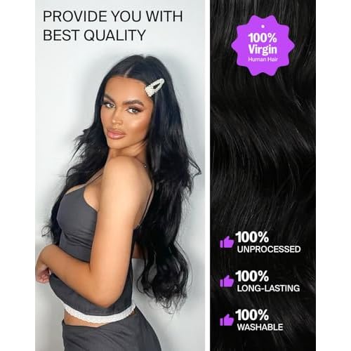 MEGALOOK 12A Body Wave Lace Front Wigs Human Hair Pre Plucked 13x4 HD Frontal Lace Wigs 220% Density Real Bleached Tiny Knots Human Hair Wig 20 Inch