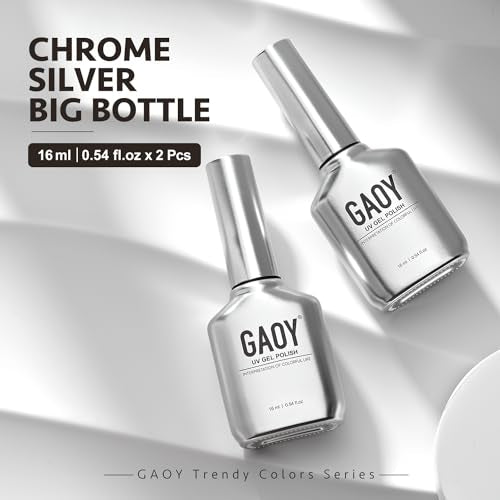GAOY Sheer Light Pink Gel Nail Polish, 16ml 2 Colors 1352 1482 Jelly Milky White Translucent Soak Off UV Gel Polish Set for Nail Art DIY Manicure at Home, Milky Pink