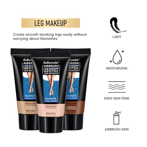 Waterproof Leg Makeup No Transfer,Full Coverage Body Concealer for Legs, Vein Cover-Up Cream, Even Skin Tone, Natural Tan Finish, Instant Tanning Flawless Legs,Body Foundation (#02 MEDIUM GLOW, 30ML)
