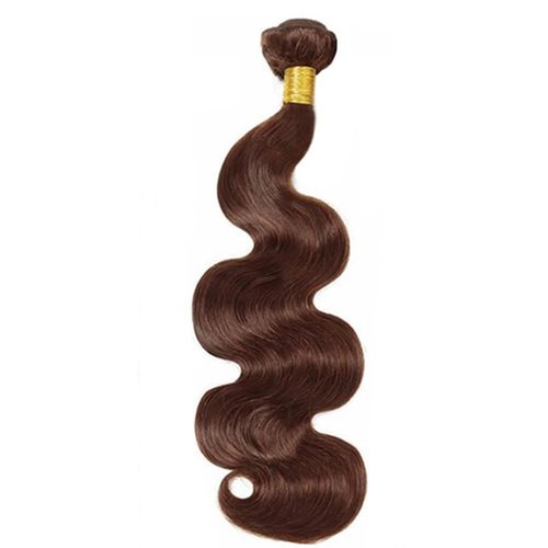 Chocolate Brown Bundles Human Hair Color 4 Body Wave Bundles Niegmeag Brazilian Virgin Remy Hair Single Bundle 18 Inch Brown Body Wave Bundle 100g