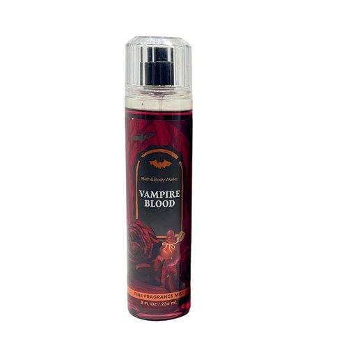 Bath & Body Works VAMPIRE BLOOD, GHOUL FRIEND, WICKED VANILLA WOODS Fine Fragrance Mist 3-piece Halloween Collections with a Red Bow - 2025 Edition Scents