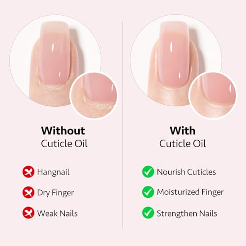 GAOY Cuticle Oil Pen Set, 6Pcs Vitamin E Oil for Nail Growth and Strengthener, Repair and Rejuvenate Nail Care Kit, Health and Beauty Manicure Essentials for Women