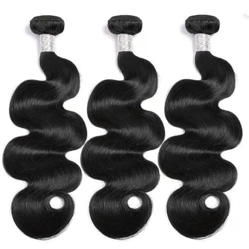 Human Hair Bundles Body Wave 24 26 28 Inch Body Wave 3 Bundles 100% Unprocessed Brazilian Virgin Hair Quick Weave Hair Extensions For Women Natural Color