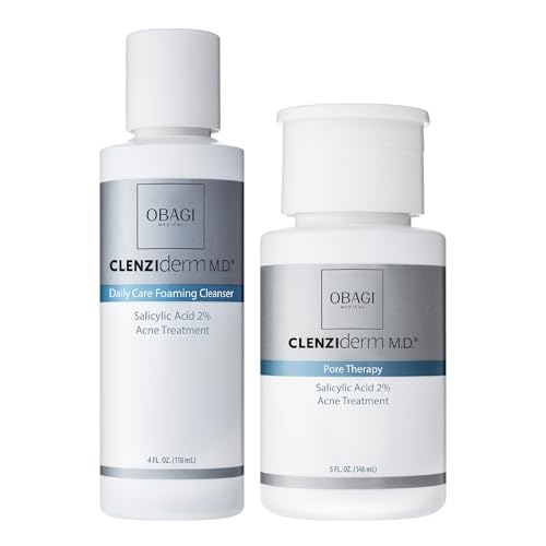Obagi CLENZIderm M.D. Daily Care Foaming Acne Cleanser ? Acne Treatment with 2% Salicylic Acid (BHA)