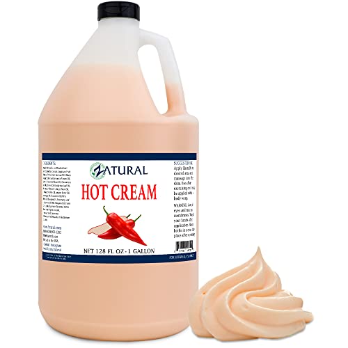 Zatural Hot Cream Muscle Rub Slimming Cream Body Wraps Belly Fand Skin Firming Professional Therapeutic Grade-Doctor Formulated (128 Ounce)