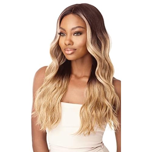 Outre Synthetic I-Part Swiss Lace Front Wig STEVIE (1B)