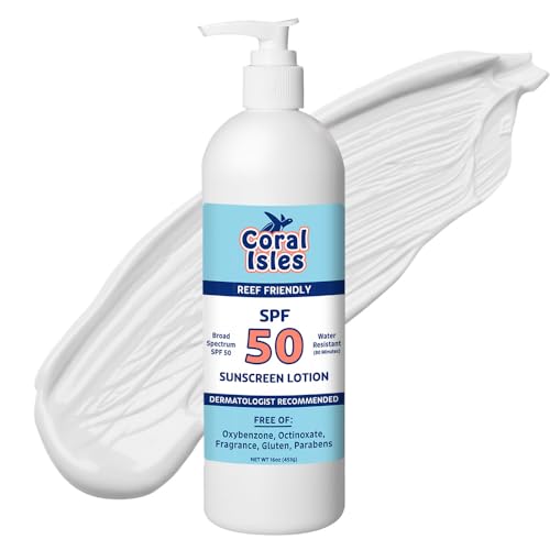 Rocky Mountain Sunscreen SPF 50 16 oz | Broad Spectrum UVA/UVB Protection | Hawaii 104 Act Compliant (Oxybenzone & Octinoxate Free) | Water Resistant 80 Min. | Fragrance Free With Pump (16 Fl Oz)