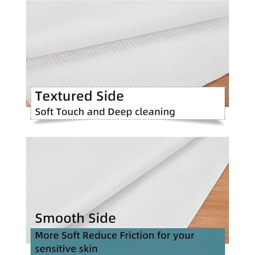 Disposable Face Towels, Biodegradable Facial Towels Clean Face Towels XL, Super Soft and Thick, Makeup Remover Dry Wipes, Face Cloths for Sensitive Skin, 10"¡¿12" 50 Count