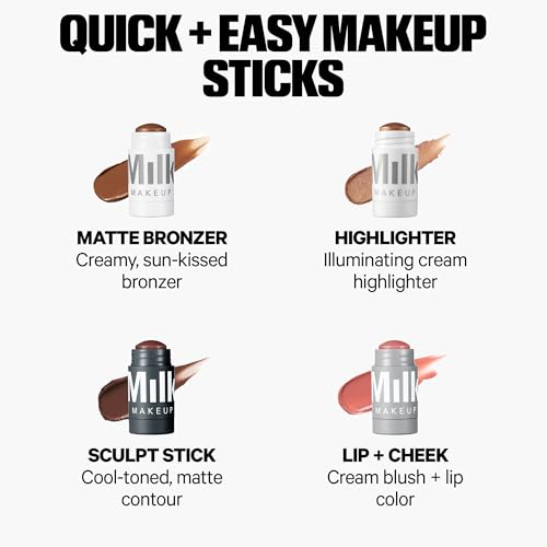 Milk Makeup Sculpt Stick ? Cool-Toned Cream Contour Stick with Thyme Extract + Mango Butter ? Hydrating, Buildable Formula Adds Depth + Dimension