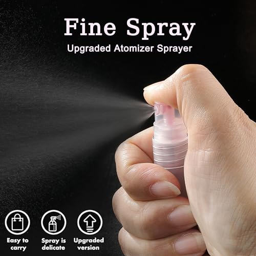 10 Pack 5ml Mini Perfume Sample Bottles, Fine Mist Perfume Spray Bottle for Travel, Portable Atomizer Sprayer