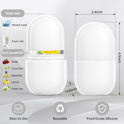 Upgraded Ice Facial Roller for Face and Eye Beauty, Gua Sha Massage, Silicone Ice Mold