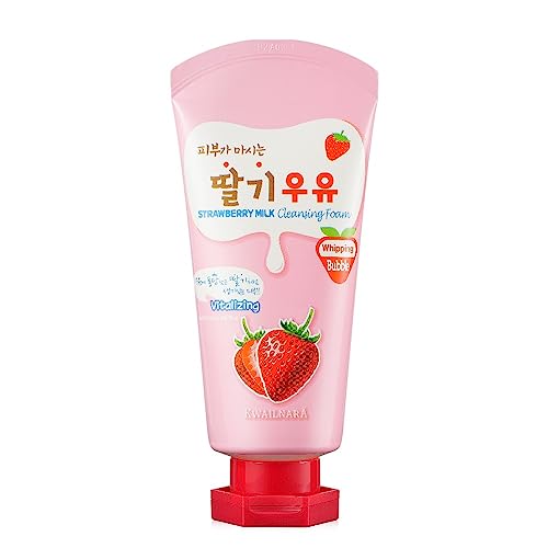 Kwailnara Milk Cleansing Foam (120 mL) (Strawberry)