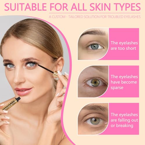 Lash Serum Eyelash Growth Serum Lash Enhancing - Get Fuller,Longer,Stronger Lashes 4ml
