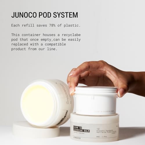 JUNO & Co. JADE Clean10 Cleansing Balm - Effortlessly Removes Makeup & SPF - 2.87oz Makeup Remover Balm Refill