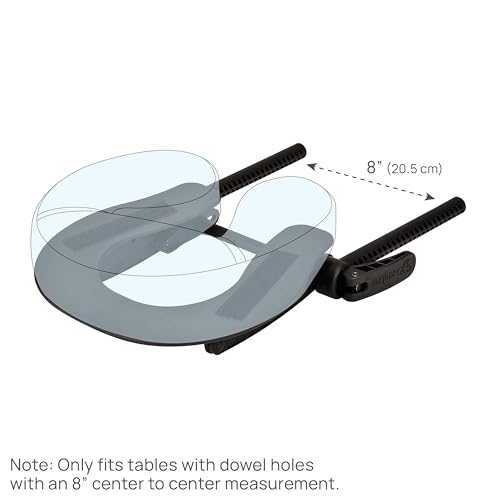 EarthLite Massage Table Face Cradle Deluxe Adjustable - Massage Table/Massage Chair Headrest Platform with Face Pillow, Vanilla Cr?me