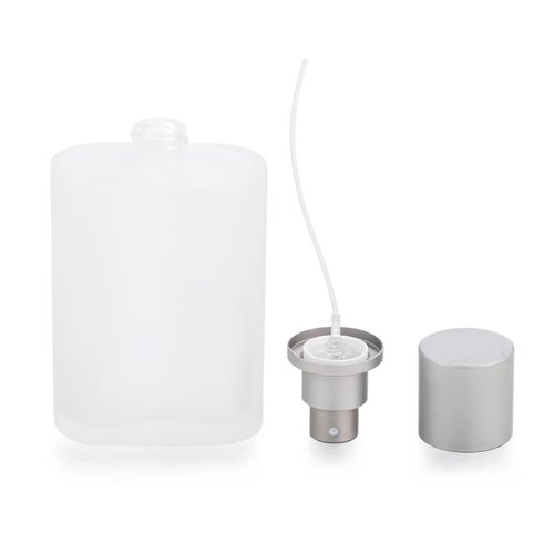 Jxcmeng 4 Pack 100ml/3.38 Oz Empty Frosted Glass Spray Bottle Perfume Atomizer, Refillable Spray Empty Perfume Bottles Fine Mist Atomizer Cosmetic Container for Travel (4 Pcs 100ml Frosted Bottles)