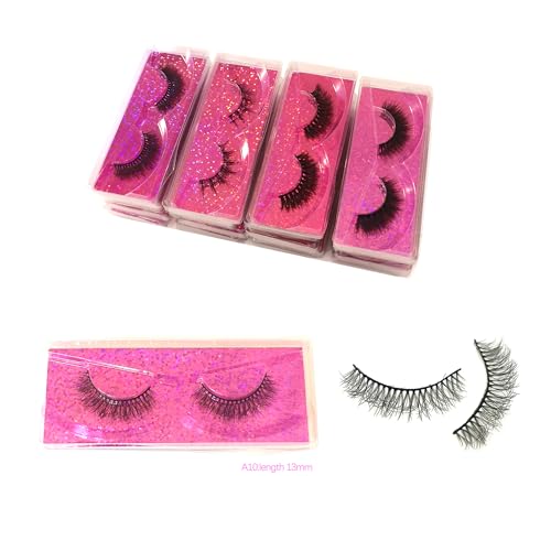 Natural Look Fluffy Eye Lashes, Faux 3D Mink Lashes 10 Styles Eyelashes Wholesale(30 Pairs)