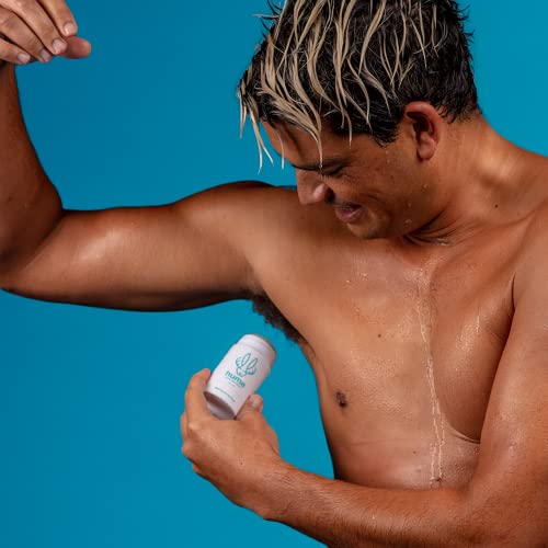 Hume Supernatural Aluminum Free Deodorant for Women & Men - Safe for Sensitive Skin - Probiotic, Plant-Based, Baking Soda Free, Aloe, & Cactus Flower, Anti Sweat, Stain & Odor - After Rain, 3-Pack