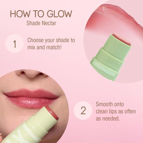 Pixi Beauty +Hydra LipTreat Naturals Trio | Tinted Hydrating Lip Balms in 3 Shades | Clear, Peach-y, and Nectar | 0.16 oz / 4.8 g