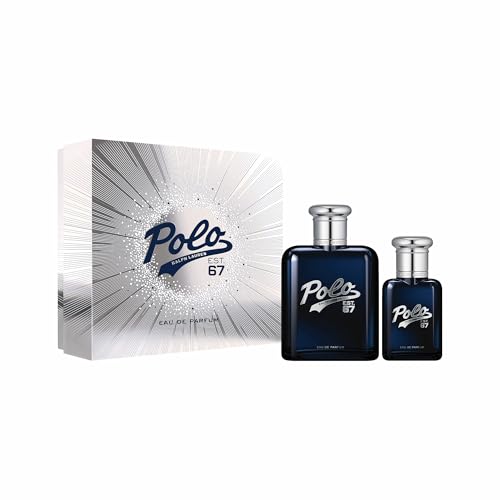 Ralph Lauren - Polo 67 Eau de Parfum - Men's Duo Cologne Set ($95 Value) - Woody & Fruity Scent - Full Size, 4.2 Fl Oz & Travel Size, 1.35 Fl Oz