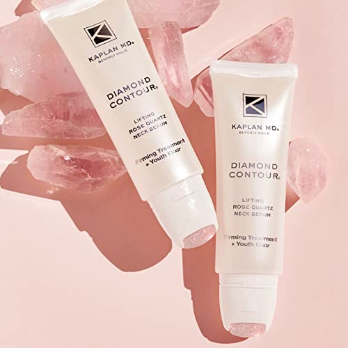 KAPLAN MD Diamond Contour Lifting Rose Quartz Neck Serum, Firming Treatment + Youth Elixir, 1.7 oz.