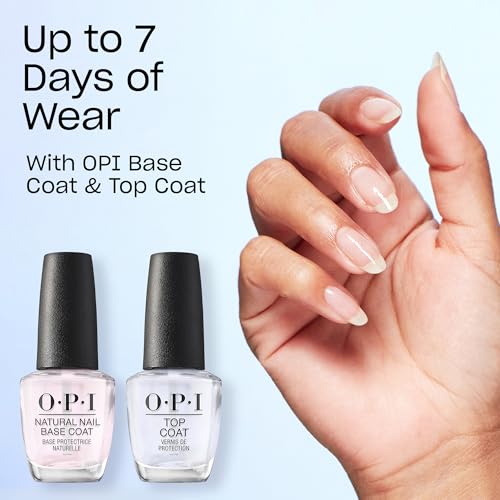 OPI Nail Lacquer Nail Polish | Sheer Light Nude Pink Cr?me Chip Resistant Nail Polish | Fast Drying, No Streaks
