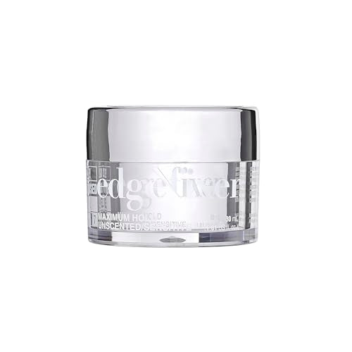 Red by Kiss Edge Fixer 24 Hour Maximum Hold Edge Wax No Flaking Biotin B7 Infused Hair Gel 1.01 fl.oz (Unscented)