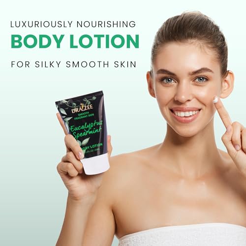 Draizee Luxury Spa Gifts for Women ? 8 Pc Eucalyptus Spearmint Bath & Body Set with Bubble Bath, Lotion, Body Butter & More ? Self Care Gift Basket for Wife, Mom, Girlfriend