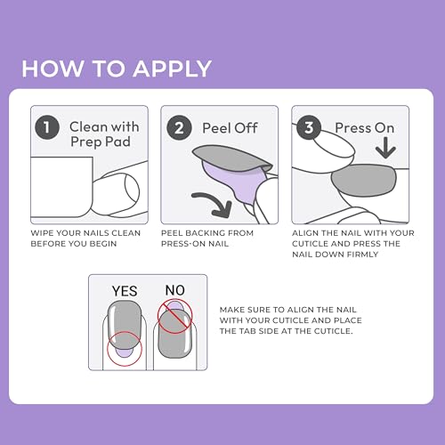 KISS imPRESS No Glue Mani Press On Nails, French, 'Model', White, Short Size, Squoval Shape, Includes 30 Nails, Prep Pad, Instructions Sheet, 1 Manicure Stick, 1 Mini File