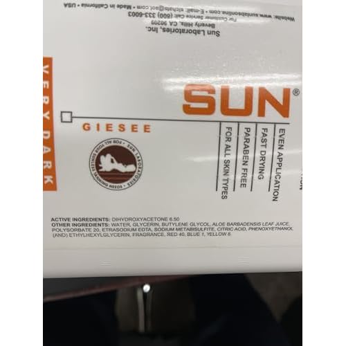 Dark Sunsation Spray Tan Solution 1 Gallon - Professional Airbrush Tanning Solution, Ultra Dark Self Tanner, Non-Toxic Sunless Tanning Spray, Fake Tan, Spray Tan, Tanning Spray for Perfect Glow